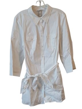 Lane Bryant Venezia White Button-Front Top Size 14/16 NWT